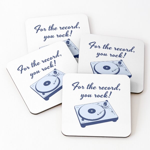 Item preview, For the Record, You Rock, Record Player, Vinyl Record designed and sold by SunsetDetour.