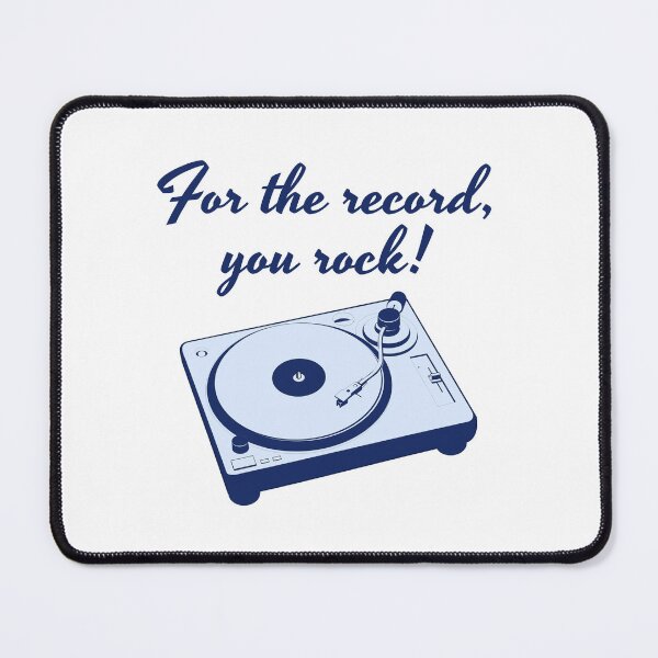 Item preview, For the Record, You Rock, Record Player, Vinyl Record designed and sold by SunsetDetour.