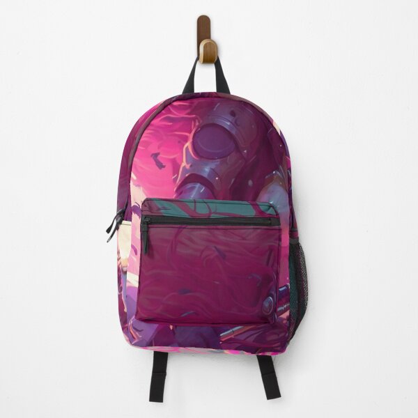 Item preview, Riding in Style: A Pink-Haired Beauty on Her Motorcycle designed and sold by oanaunciuleanu.