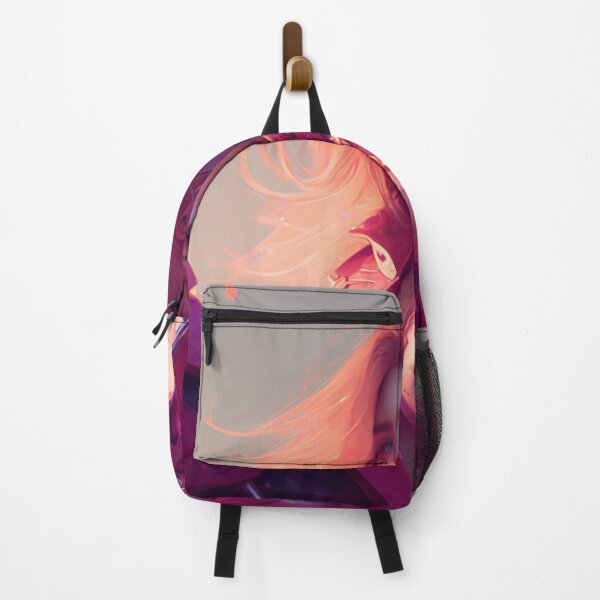 Item preview, Riding in Style: A Pink-Haired Beauty on Her Motorcycle designed and sold by oanaunciuleanu.