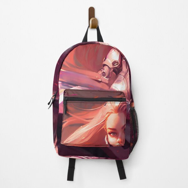 Item preview, Riding in Style: A Pink-Haired Beauty on Her Motorcycle designed and sold by oanaunciuleanu.