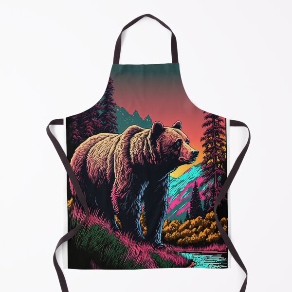 Item preview, Ours au bord de la rivière La beauté de la nature designed and sold by TOPSHOPIAs.