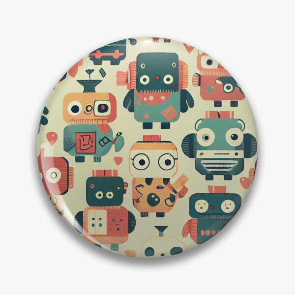 Artikelvorschau, Cute Robots Pattern entworfen und verkauft von CutePatternsRB.