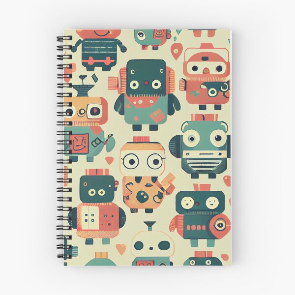 Item preview, Cute Robots Pattern designed and sold by CutePatternsRB.