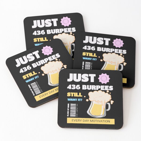 Item preview, 436 Burpees - Motivation for fitness geeks designed and sold by sashashuba.