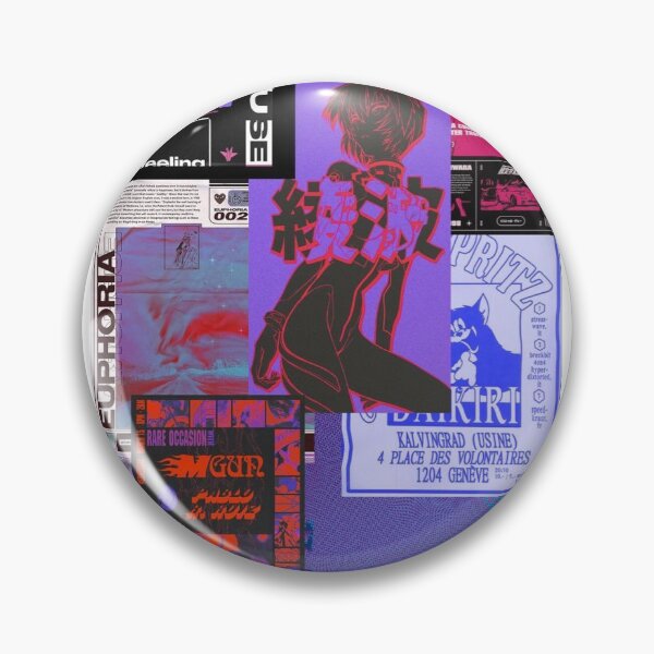 Item preview, Collage Cyberpunk purple evangelion designed and sold by Sandystore.