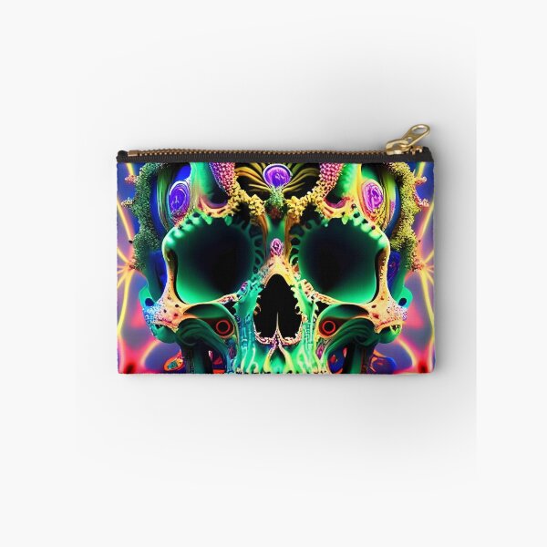Item preview, Psychedelic Skull Flame Flaming Trippy 3D designed and sold by Anticulture.