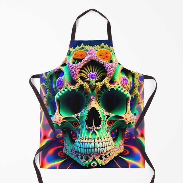 Item preview, Psychedelic Skull Flame Flaming Trippy 3D designed and sold by Anticulture.