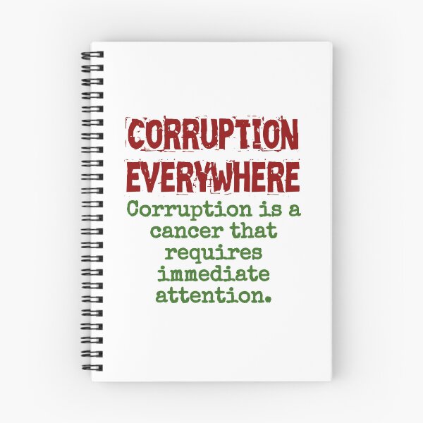 Item preview, Corruption Is A Cancer - Corruption Quote designed and sold by CrankyOldDude.