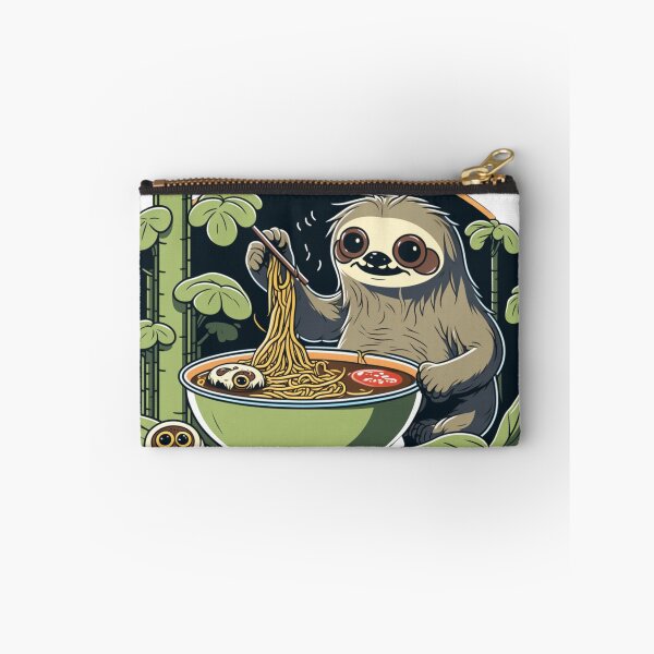 Item preview, Sloth Eating Ramen Cute Kawaii Noodles designed and sold by wildlifezen.