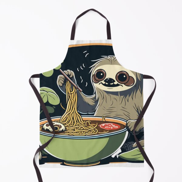 Item preview, Sloth Eating Ramen Cute Kawaii Noodles designed and sold by wildlifezen.