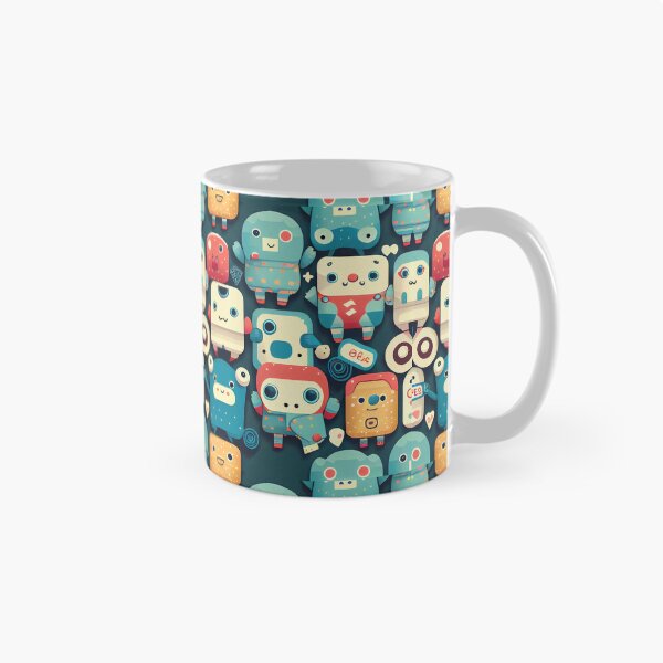 Item preview, Cute Robots Pattern designed and sold by CutePatternsRB.