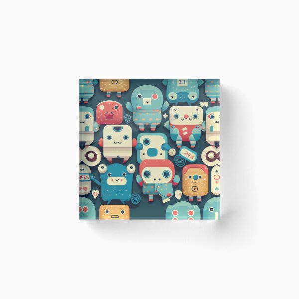Artikelvorschau, Niedliches Robotermuster entworfen und verkauft von CutePatternsRB.