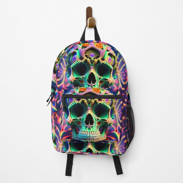 Item preview, Psychedelic Skull Flame Flaming Trippy 3D designed and sold by Anticulture.