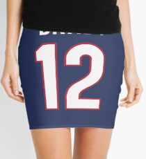 Men's New_ England_ Patriots _Tom _Brady#12 blue Game Jersey Mini Skirt