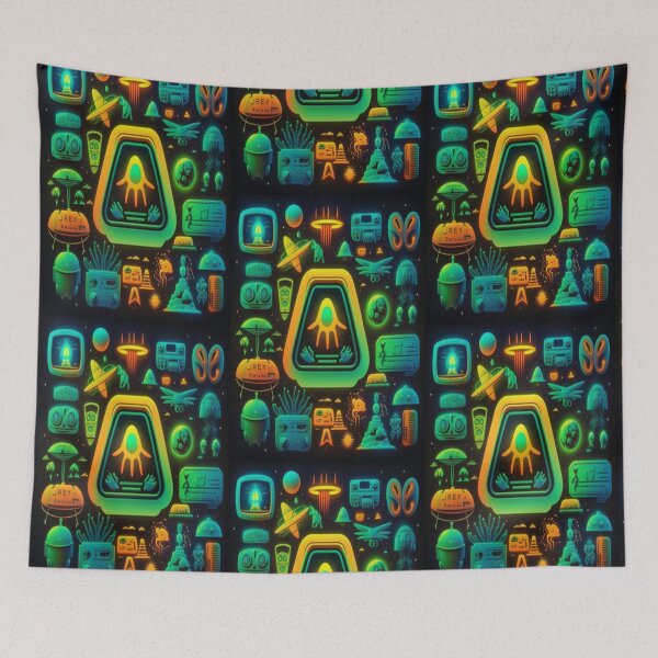 Item preview, Space Icons Galore: A Cosmic Journey of Colors designed and sold by Akocroux.