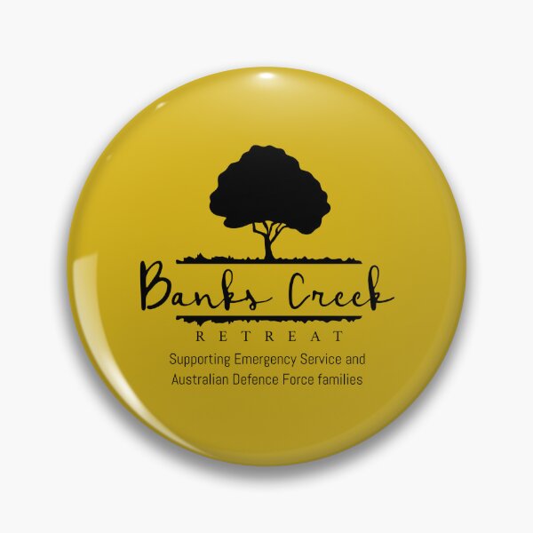 Item preview, Banks Creek Retreat LOGO ONLY - All BLACK (Yellow background) designed and sold by Grant Neilson.