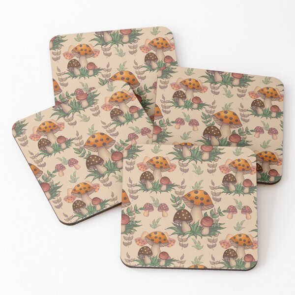 Item preview, Vintage Merry Mushroom Cottagecore Seamless Pattern designed and sold by Jenna Wing-Hu.