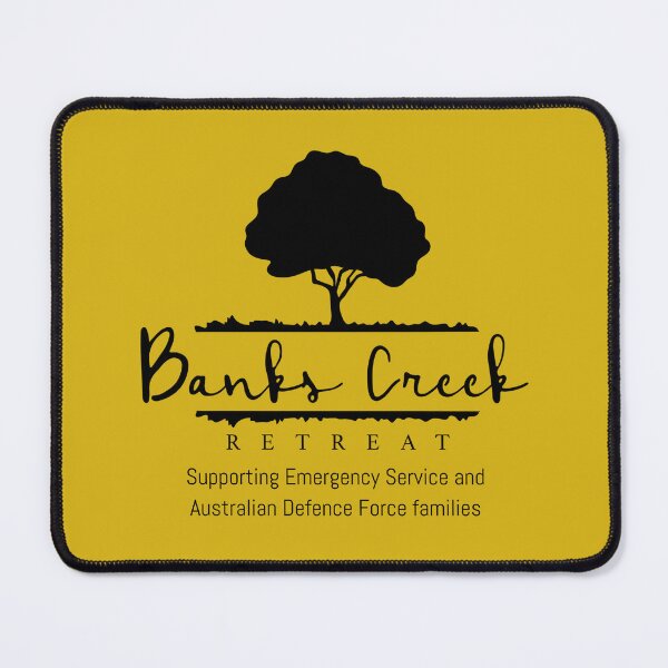 Item preview, Banks Creek Retreat LOGO ONLY - All BLACK (Yellow background) designed and sold by Grant Neilson.