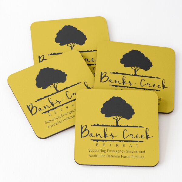 Item preview, Banks Creek Retreat LOGO ONLY - All BLACK (Yellow background) designed and sold by Grant Neilson.