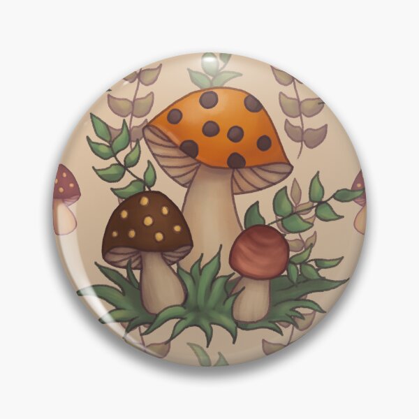 Item preview, Vintage Merry Mushroom Cottagecore Seamless Pattern designed and sold by Jenna Wing-Hu.