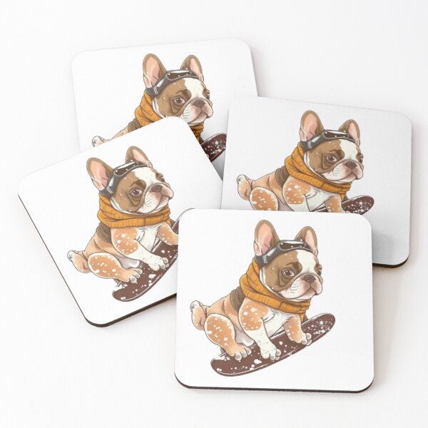 Item preview, Frenchie the Snowboarder French Bulldog designed and sold by PetsEnough.