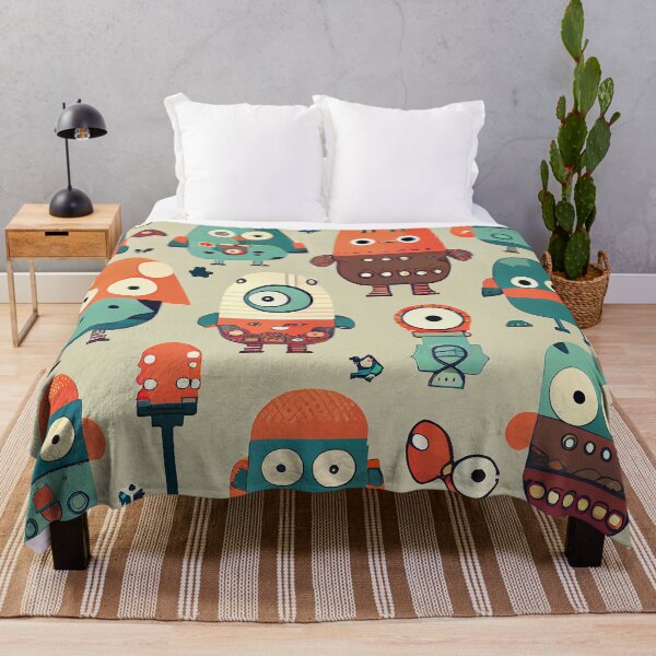 Item preview, Cute Robots Pattern designed and sold by CutePatternsRB.
