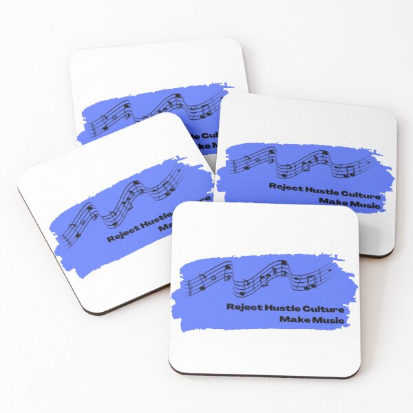 Item preview, Reject Hustle Culture - Make Music (Periwinkle) designed and sold by T-WoodCreations.