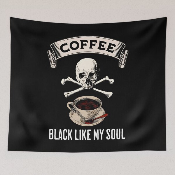 Item preview, Coffee black like my soul designed and sold by GabyDark.