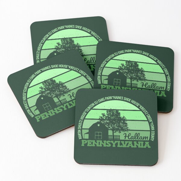 Item preview, Hallam Pennsylvania Sunset Retro Vintage Local Pride Logo designed and sold by CRHPOD20.