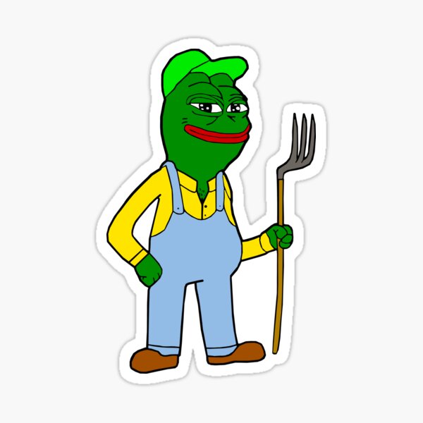 Item preview, Rare Farmer Pepe  designed and sold by Slav-Art.