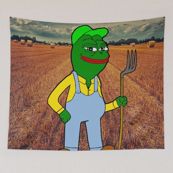 Item preview, Rare Farmer Pepe  designed and sold by Slav-Art.