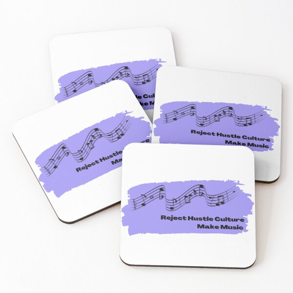 Item preview, Reject Hustle Culture - Make Music (Lilac) designed and sold by T-WoodCreations.