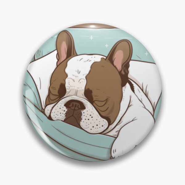 Item preview, Frenchie sleeping in bed French bulldog  designed and sold by PetsEnough.