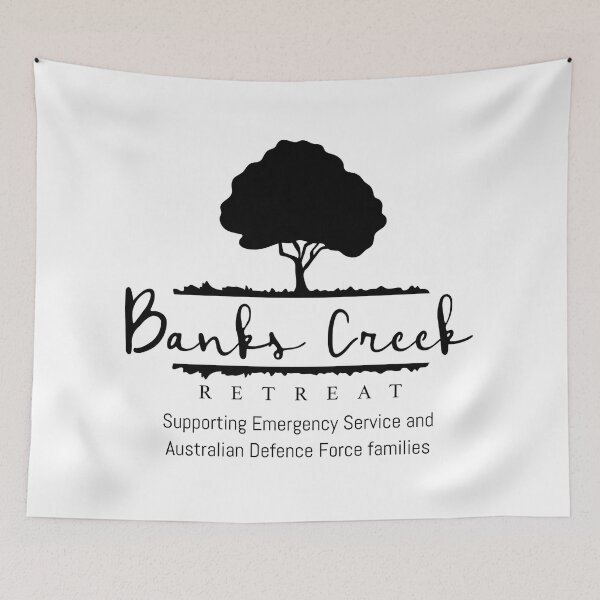 Item preview, Banks Creek Retreat LOGO ONLY - All BLACK designed and sold by Grant Neilson.