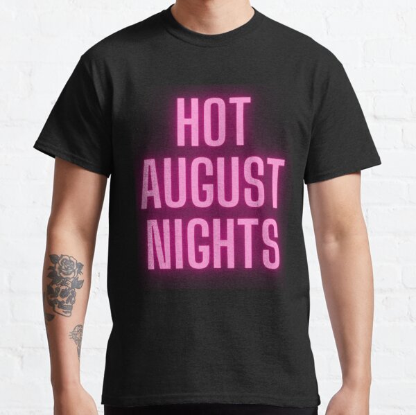 T-Shirt Adult Med Pink Hot August Nights Reno NV Car Show Diner