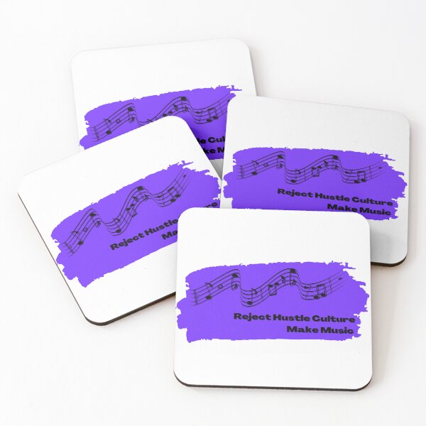 Item preview, Reject Hustle Culture - Make Music (Violet) designed and sold by T-WoodCreations.