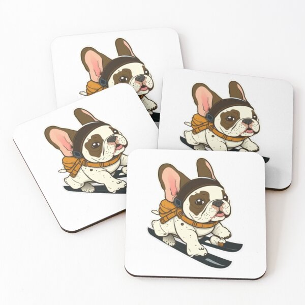 Item preview, Frenchie the Skiier French Bulldog  designed and sold by PetsEnough.