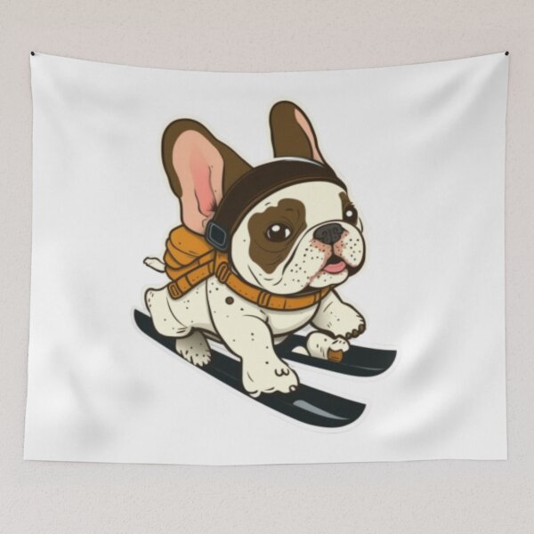 Item preview, Frenchie the Skiier French Bulldog  designed and sold by PetsEnough.