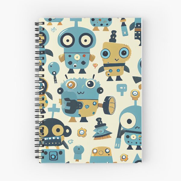 Item preview, Cute Robots Pattern designed and sold by CutePatternsRB.