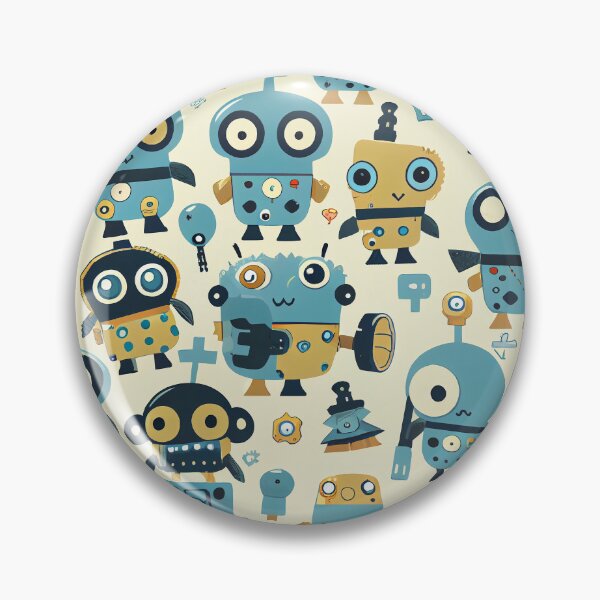 Item preview, Cute Robots Pattern designed and sold by CutePatternsRB.