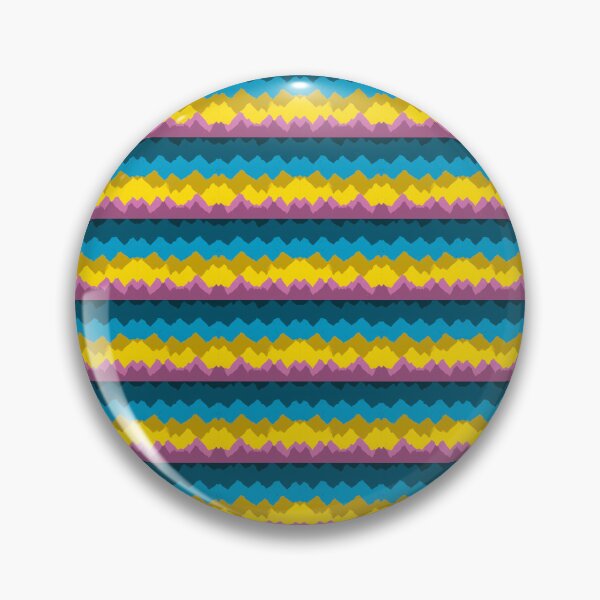 Aperçu de l'œuvre Motif montagne bleu, jaune, rose Pan Colors créée et vendue par AdventuringArt.
