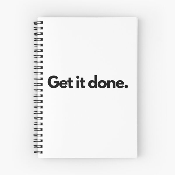 Item preview, Get it done Triathlon Black on White Motivating, inspiring, determined, tenacious, gritty designed and sold by Triathlongram.