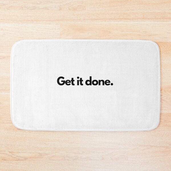 Item preview, Get it done Triathlon Black on White Motivating, inspiring, determined, tenacious, gritty designed and sold by Triathlongram.