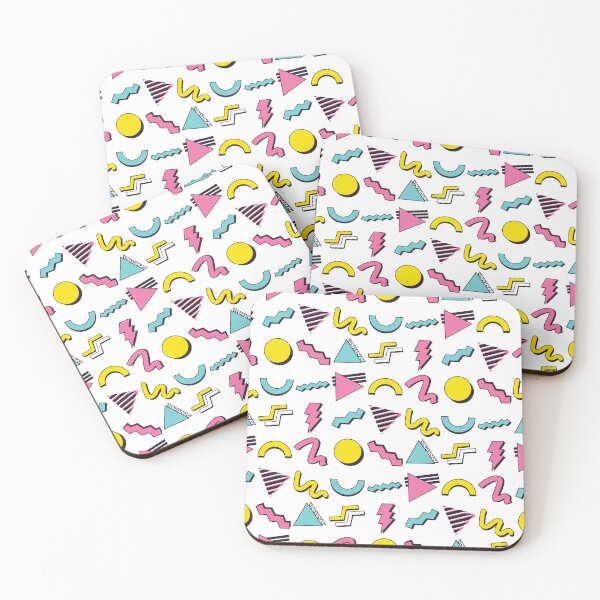 Item preview, Nostalgic 90s Colorful Abstract Geometric Pattern Retro Vintage Style 1990s designed and sold by TheButtonCrew.