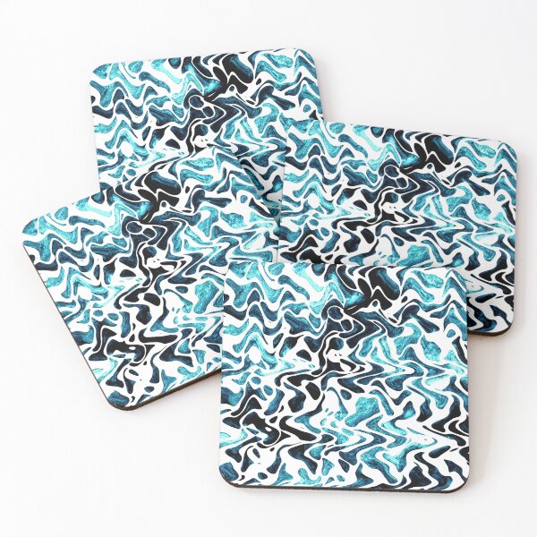 Item preview, Blue fluid shapes background designed and sold by flamendes.