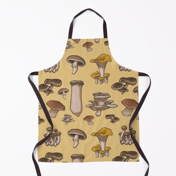 Item preview, Edible Mushrooms Seamless Pattern designed and sold by DingHuArt.