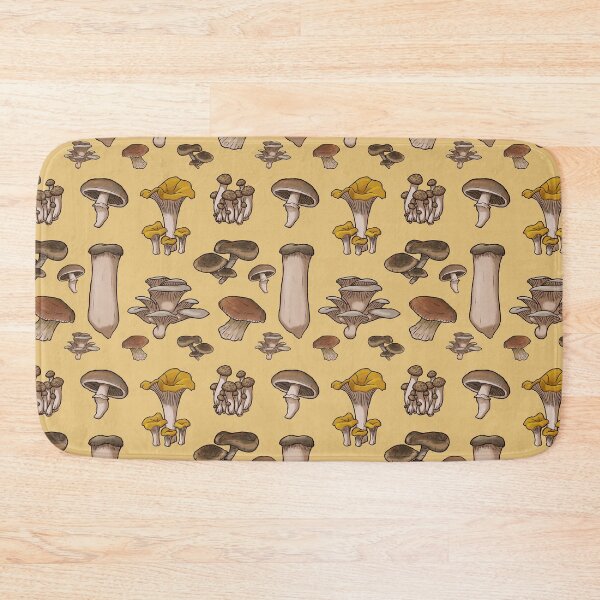 Item preview, Edible Mushrooms Seamless Pattern designed and sold by DingHuArt.