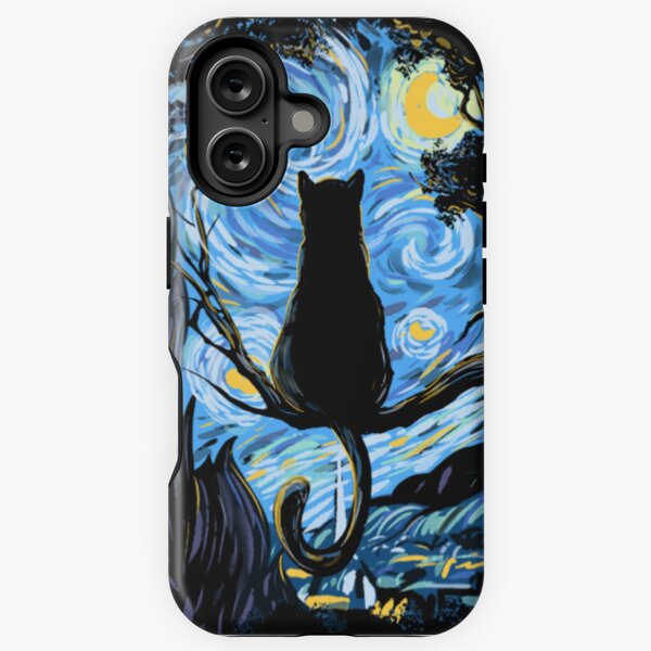 Vista previa del artículo con la obra «GATO NOCHE ESTRELLADA», diseñado y vendido por Sameart ⭐⭐⭐⭐⭐.