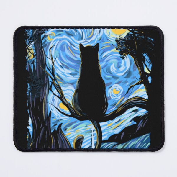 Item preview, CAT STARRY NIGHT designed and sold by Sameart ⭐⭐⭐⭐⭐.